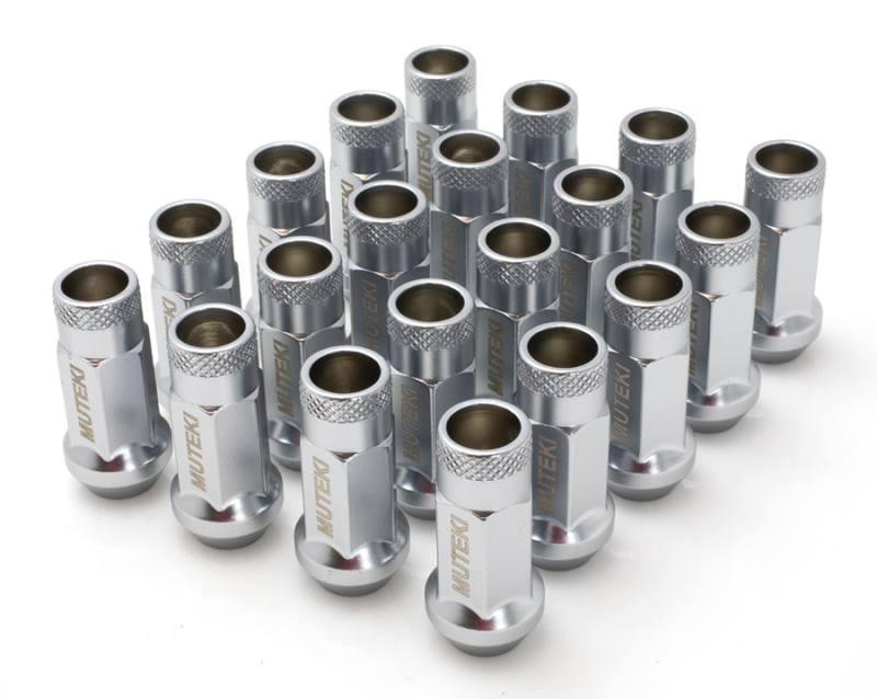 Muteki SR48 48mm Satin Silver Open End Lug Nuts