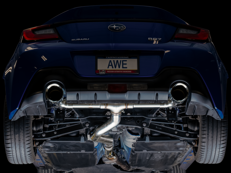 AWE Track Edition Cat-Back Exhaust- Chrome Silver Tips