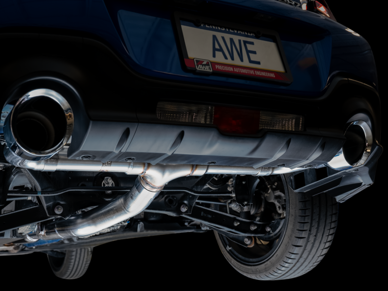 AWE Track Edition Cat-Back Exhaust- Chrome Silver Tips